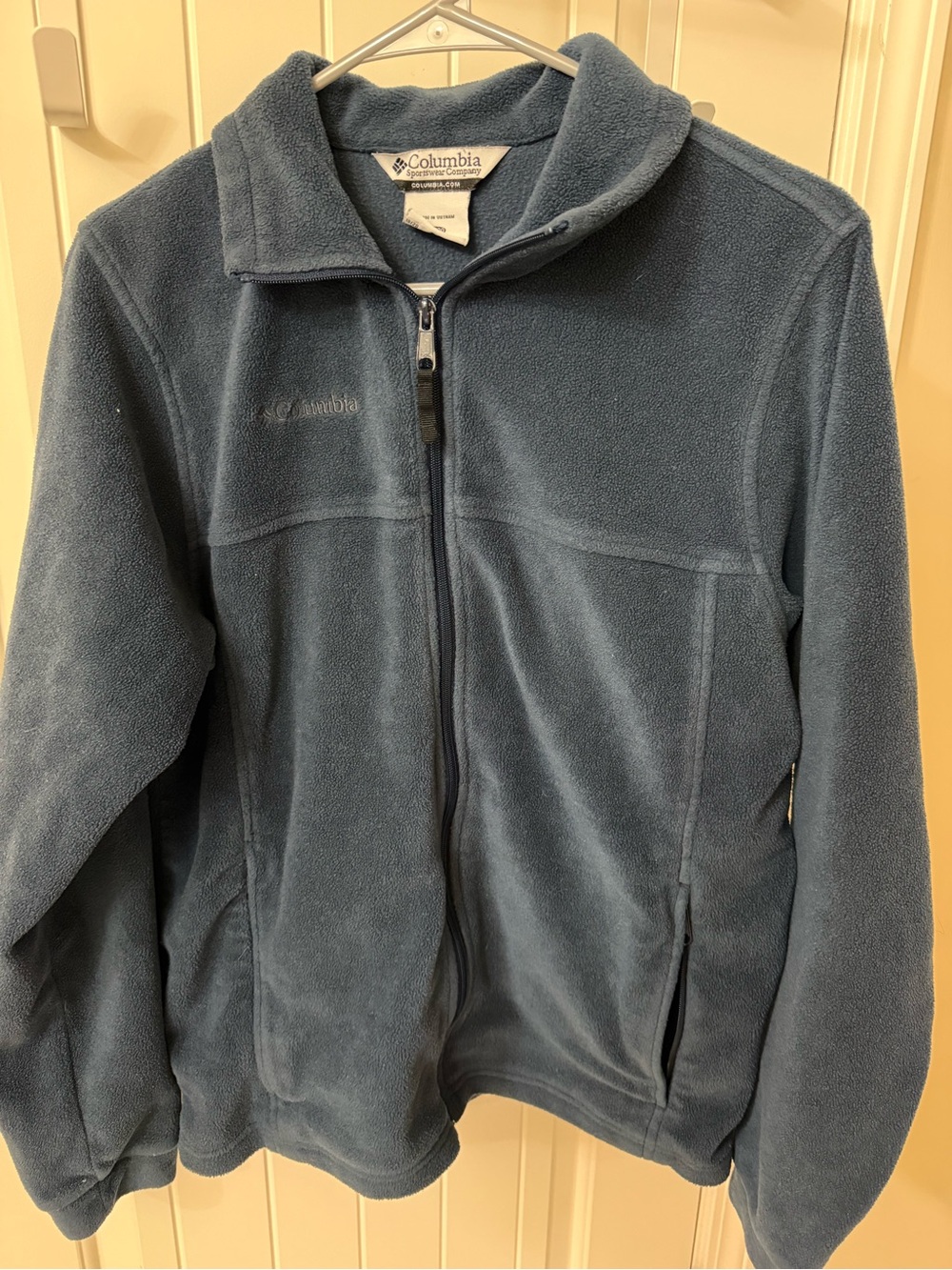 Columbia Boys Navy Blue Full-Zip Fleece Jacket
